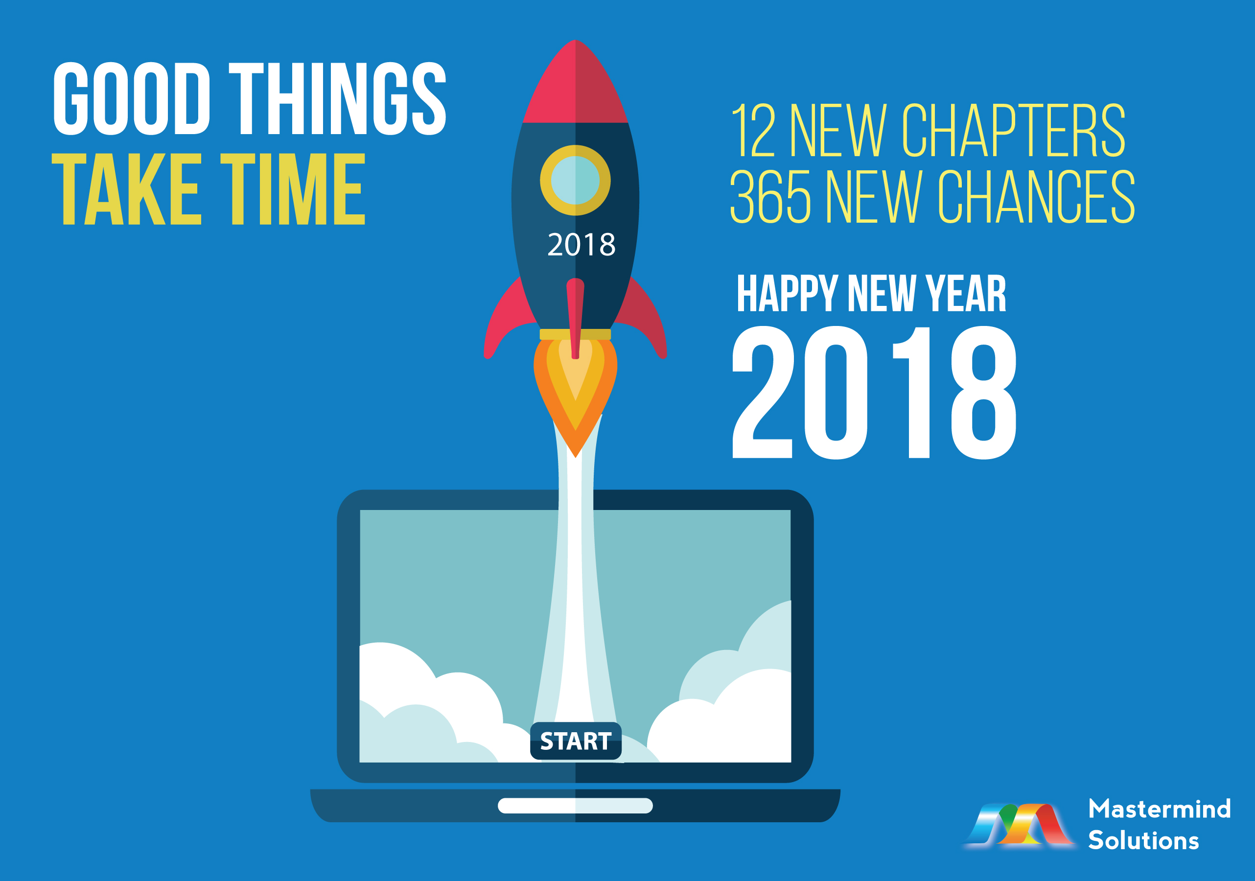 12 New Chapters, 365 New Chances, Happy New Year 2018.