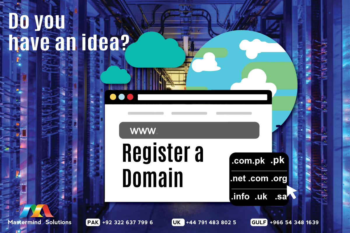 You have an idea, We have a solution. Register your domain with Mastermind Solutions.